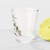Aangepast  Magnolia Bouquet Weddenschap Shot Glas (Rechts)