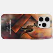 Aangepast: Majestic Kangaroo iPhone 15 Promax Hoes (Achterkant (horizontaal))