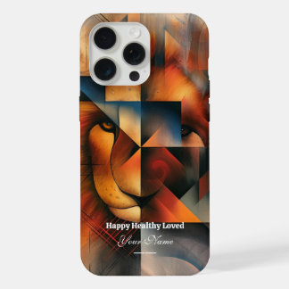 Aangepast: Majestueuze Leeuw iPhone 15 Promax Hoes Pro Max Case