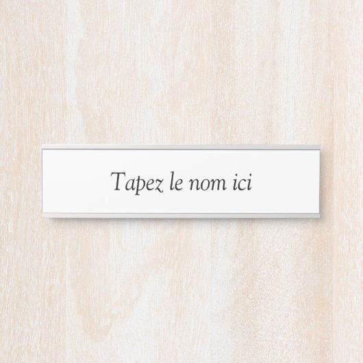 Aangepast maken deurbordje (Voorkant)