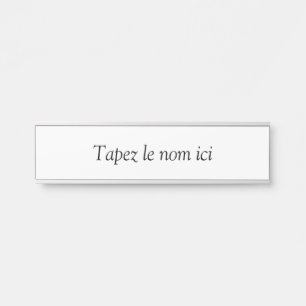 Aangepast maken deurbordje