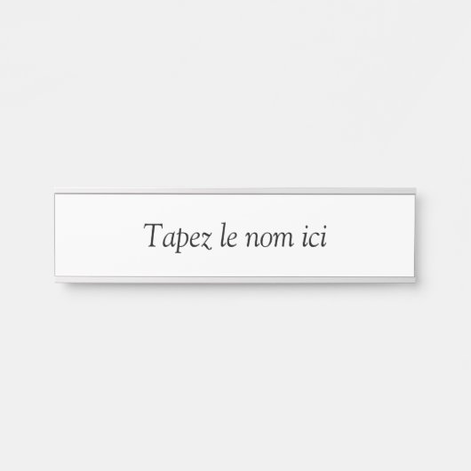 Aangepast maken deurbordje (Voorkant)