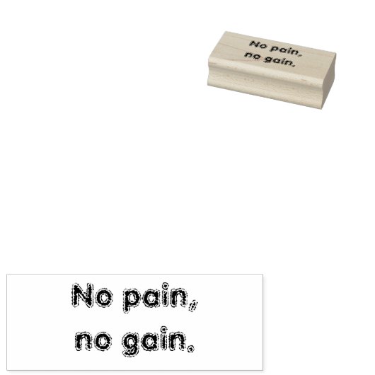 Aangepast maken van je eigen tekst | GYM-motivatie Rubberstempel (Gestempeld)