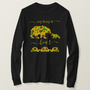 Aangepast MAMA-BEER Zonnebloemen Mam Vrouwen Diep  T-shirt