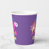 Aangepast mammair Papa's Papa's Shark Birthday Gif Papieren Bekers (Links)