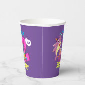 Aangepast mammair Papa's Papa's Shark Birthday Gif Papieren Bekers (Rechts)