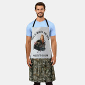 Aangepast Man in Turkije jaagende roest Schort (Gedragen)