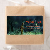 Aangepast man voor aangepaste halloween Skull met  Etiket (Insitu)