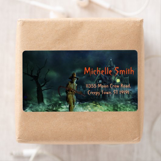 Aangepast man voor aangepaste halloween Skull met Etiket (Insitu)