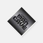 Aangepast Man voor zwart en grijs diamant Bord Servet (Hoek)