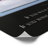 Aangepast marathon-Poster - Expereince - blauw Poster (Hoek)