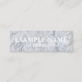 Aangepast Marble-Textured Instagram Mini Visitekaartje (Voorkant)
