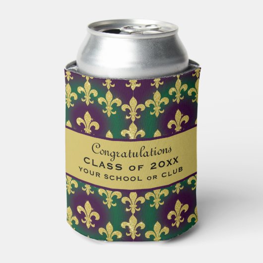 Aangepast Mardi Gras-feest Blikjeskoeler (Blikje Voorkant)