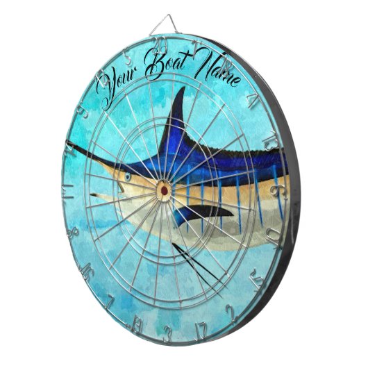 Aangepast marlijn-bord dartbord (Voorkant Rechts)