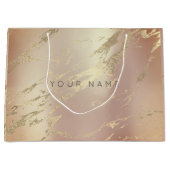 Aangepast marmer Gold Abstract koper Blush Groot Cadeauzakje (Voorkant)
