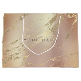 Aangepast marmer Gold Abstract koper Blush Groot Cadeauzakje
