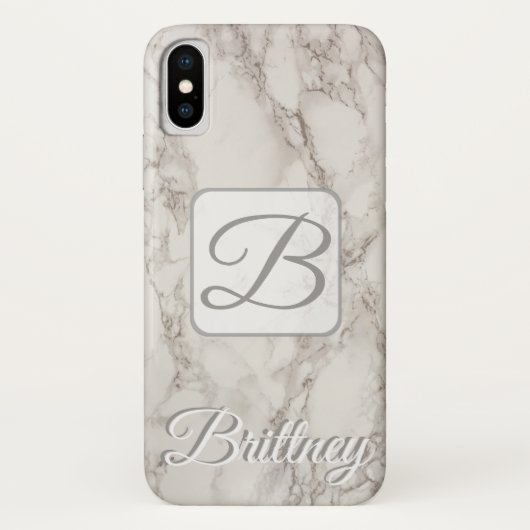 Aangepast marmer Iphone x hoesje (Achterkant)