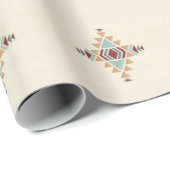 Aangepast Marokkaans geometrisch borduurpatroon ku Cadeaupapier (Rol Hoek)