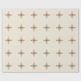 Aangepast Marokkaans geometrisch borduurpatroon ku Cadeaupapier