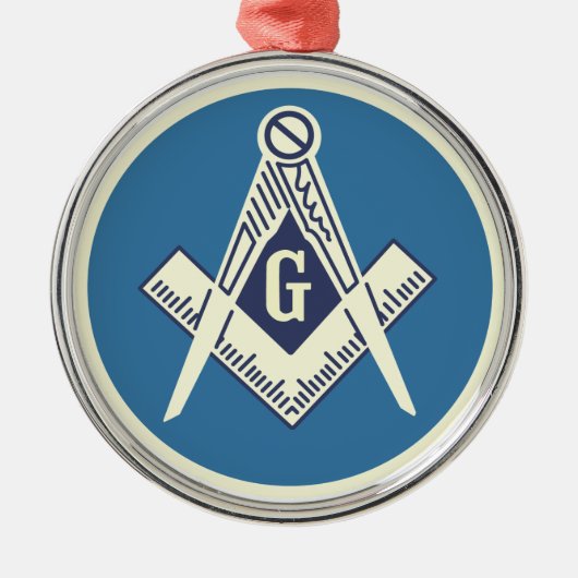 Aangepast Masonic Blue Lodge Ornament (Voorkant)