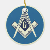 Aangepast Masonic Blue Lodge Ornament 2 (Voorkant)
