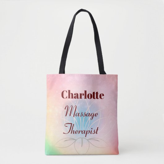 Aangepast massagetherapeut  tote bag (Voorkant)