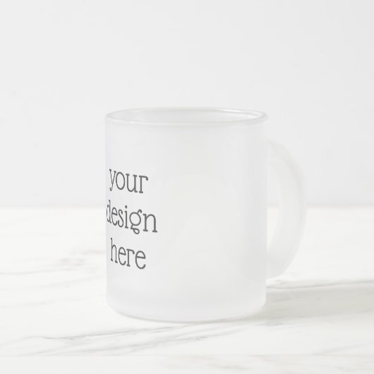 Aangepast Matglas Koffiemok (Voorkant rechts)