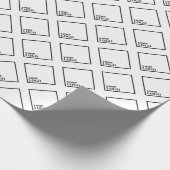 Aangepast matte inpakpapier 30 "x6' (Hoek)