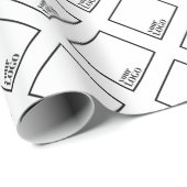 Aangepast matte inpakpapier 30 "x6' (Rol Hoek)