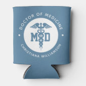 Aangepast MD Doctor in de Afstuderen van de Medici Blikjeskoeler (Voorkant)