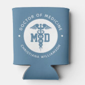 Aangepast MD Doctor in de Afstuderen van de Medici Blikjeskoeler (Achterkant)