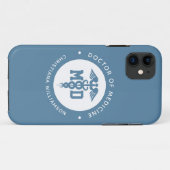 Aangepast MD Doctor in de Afstuderen van de Medici Case-Mate iPhone Case (Achterkant (horizontaal))