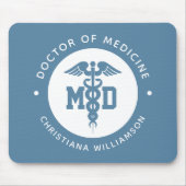 Aangepast MD Doctor in de Afstuderen van de Medici Muismat (Voorkant)