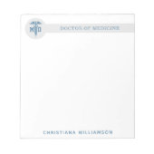 Aangepast MD Doctor in de Afstuderen van de Medici Notitieblok (Voorkant)