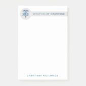 Aangepast MD Doctor in de Afstuderen van de Medici Post-it® Notes (Voorkant)
