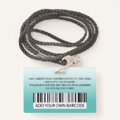 Aangepast medewerker, Logo-naamplaatje | Aangepast Badge (Achterkant met draagriem)