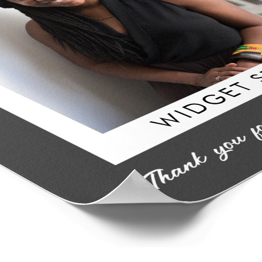 Aangepast medewerker van de Maand Waardering Foto Poster (Hoek)