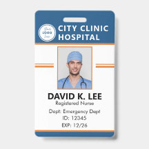 Aangepast medisch ID-badge | Geregistreerde verple