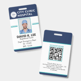 Aangepast medisch ID-badge | Geregistreerde verple Badge