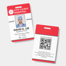 Aangepast medisch ID-badge | Geregistreerde verple Badge