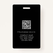 Aangepast medisch personeel Foto ID Badge (Achterkant)