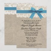 Aangepast mediterraan gezicht en bruiloft kaart (Voorkant / Achterkant)