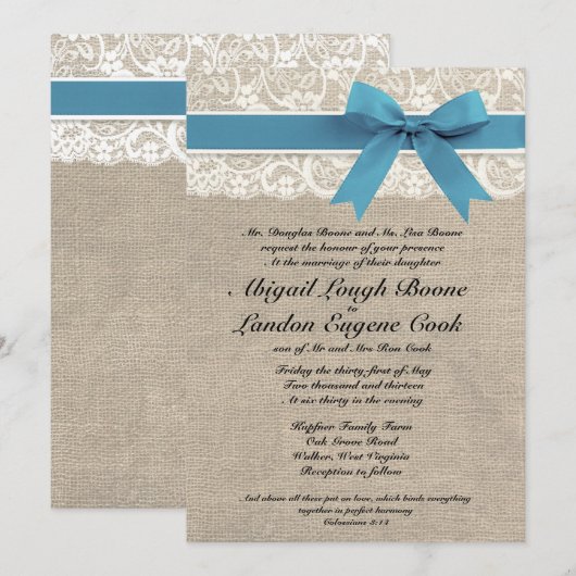 Aangepast mediterraan gezicht en bruiloft kaart (Voorkant / Achterkant)