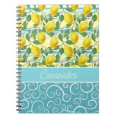 Aangepast mediterraan zomerbonpatroon notitieboek (Voorkant)
