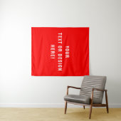 Aangepast Medium Tapestry – Rood & Gepersonaliseer Wandkleed (In Situ (horizontaal))