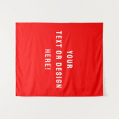 Aangepast Medium Tapestry – Rood & Gepersonaliseer Wandkleed (Voorkant (horizontaal))