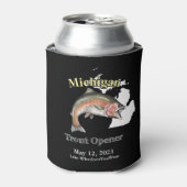 Aangepast meer/Datum Michigan Trout Open Dark Blikjeskoeler (Blikje Voorkant)