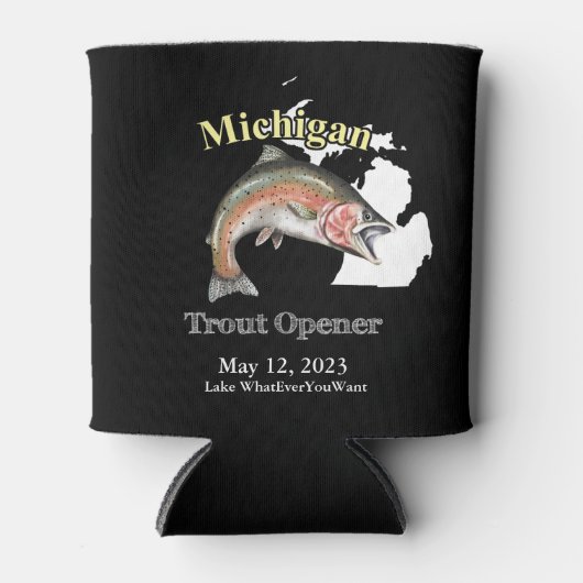 Aangepast meer/Datum Michigan Trout Open Dark Blikjeskoeler (Voorkant)