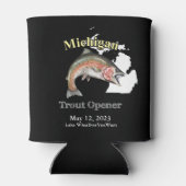 Aangepast meer/Datum Michigan Trout Open Dark Blikjeskoeler (Achterkant)