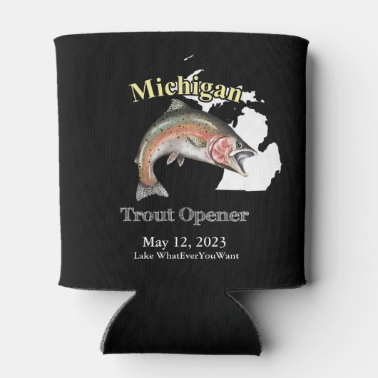 Aangepast meer/Datum Michigan Trout Open Dark Blikjeskoeler (Achterkant)